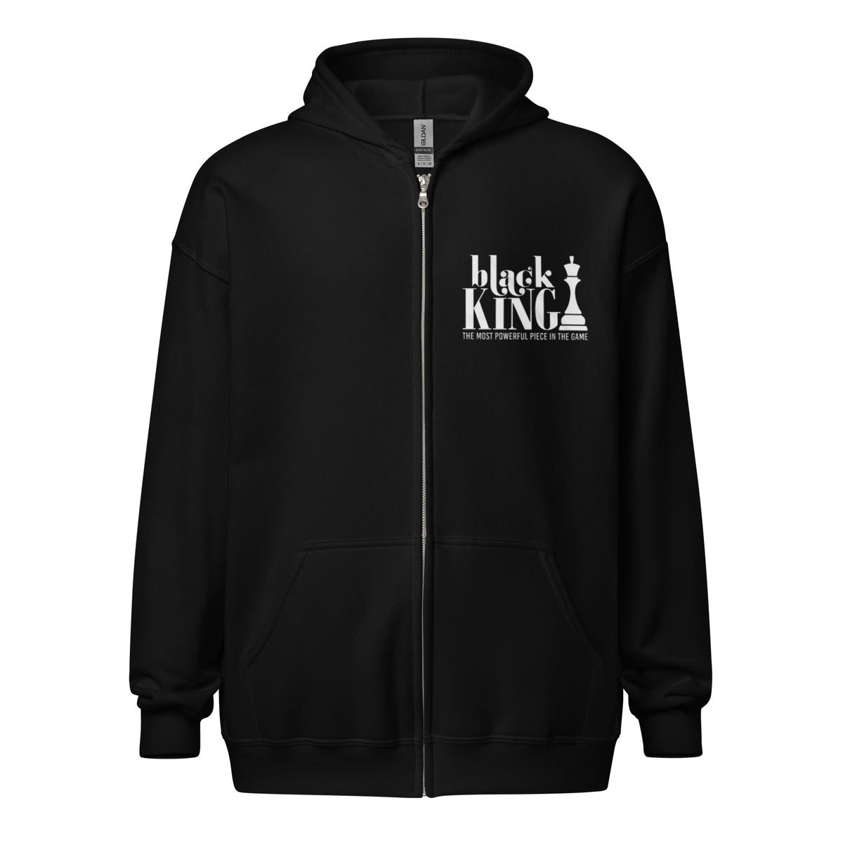 Black King Unisex heavy blend zip hoodie – Epic Quality Creations