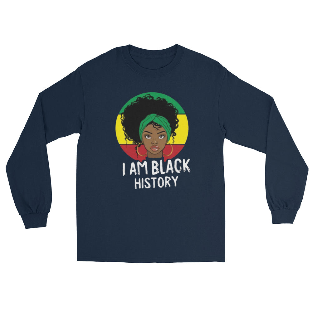 I am Black History Men’s Long Sleeve Shirt