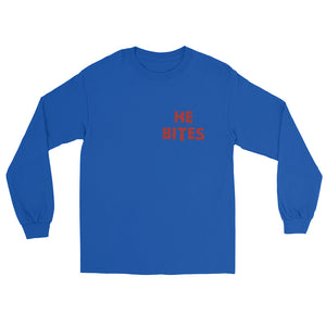 He Bites Men’s Long Sleeve Shirt