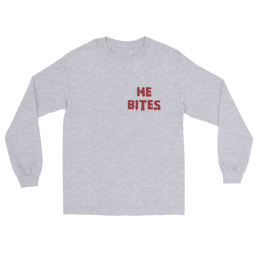 He Bites Men’s Long Sleeve Shirt