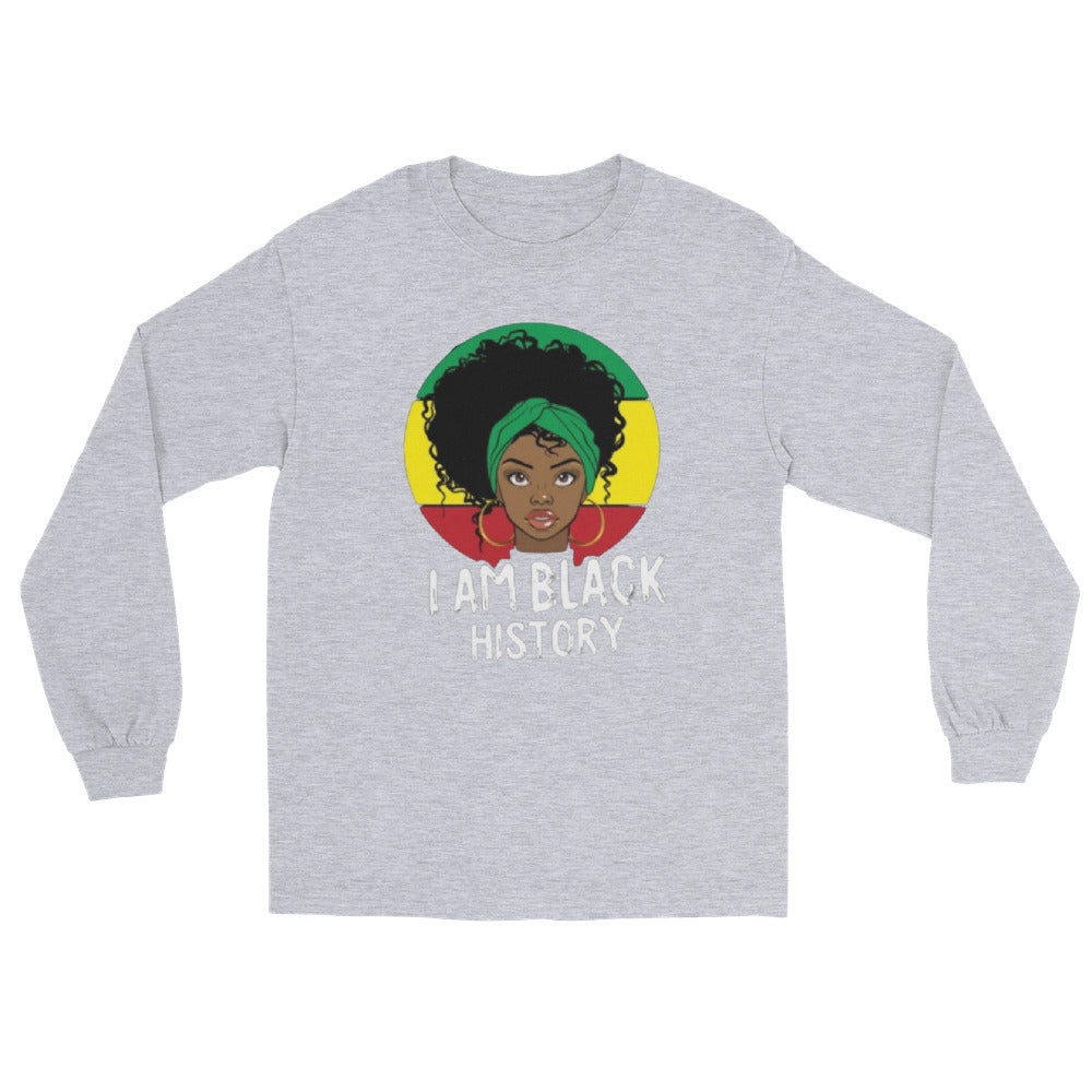 I am Black History Men’s Long Sleeve Shirt