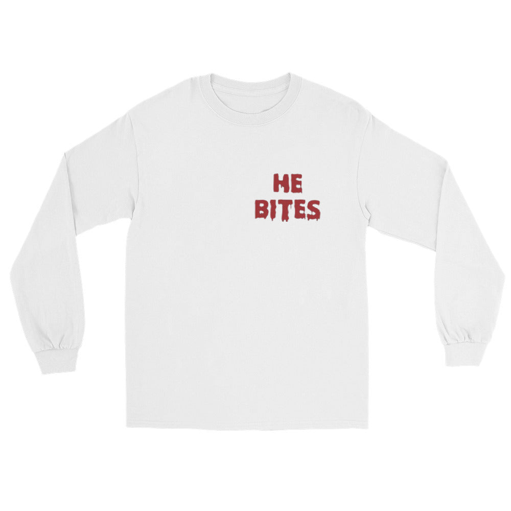 He Bites Men’s Long Sleeve Shirt