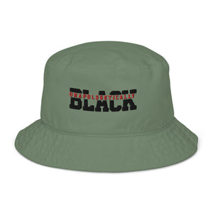 Blackk Organic bucket hat