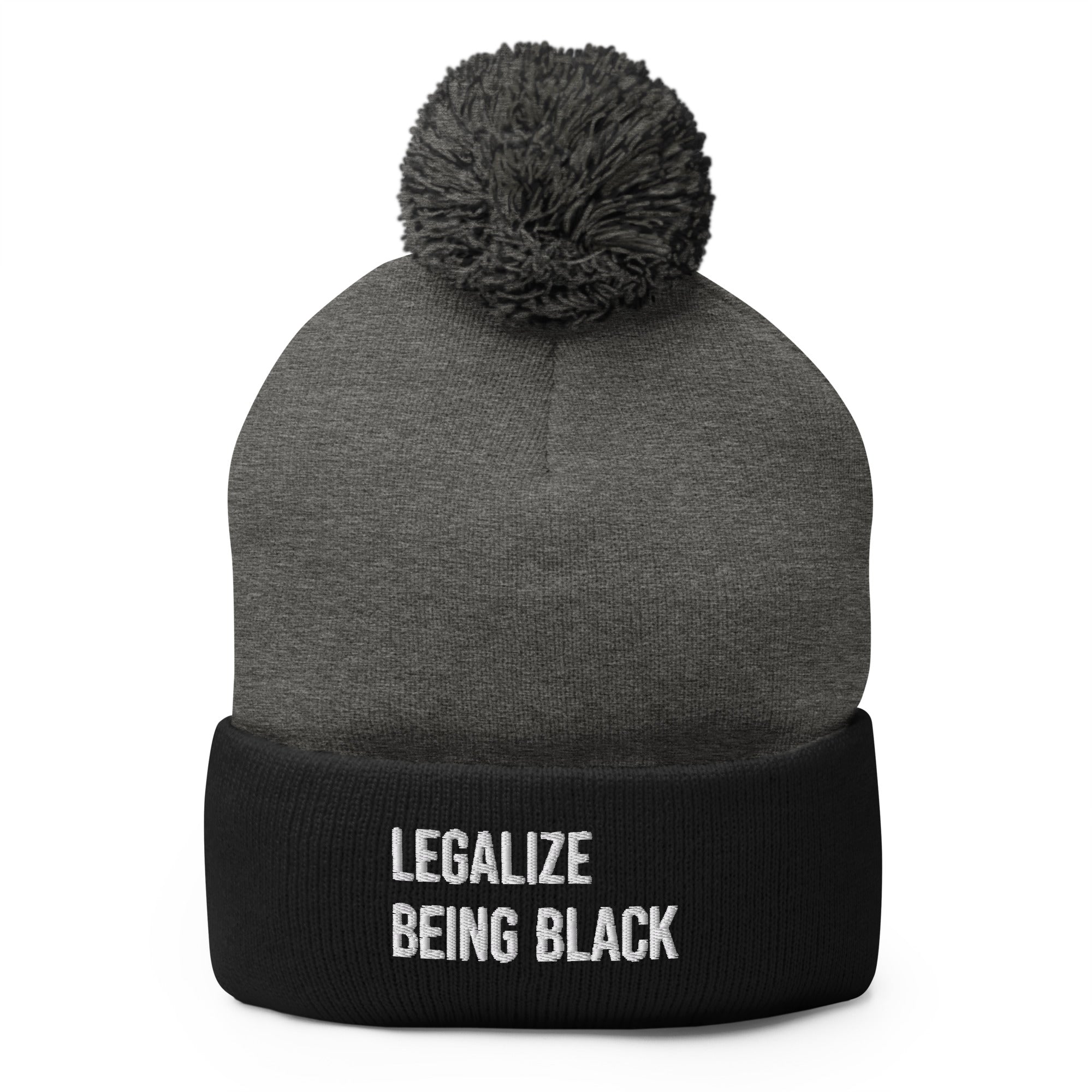 Legalize Being Black Pom-Pom Beanie