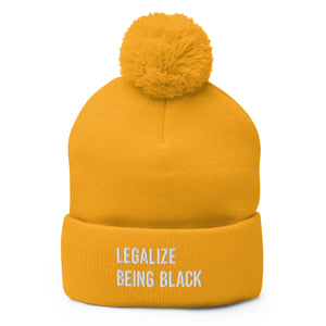 Legalize Being Black Pom-Pom Beanie