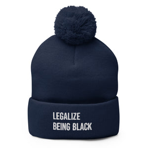 Legalize Being Black Pom-Pom Beanie