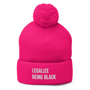 Legalize Being Black Pom-Pom Beanie