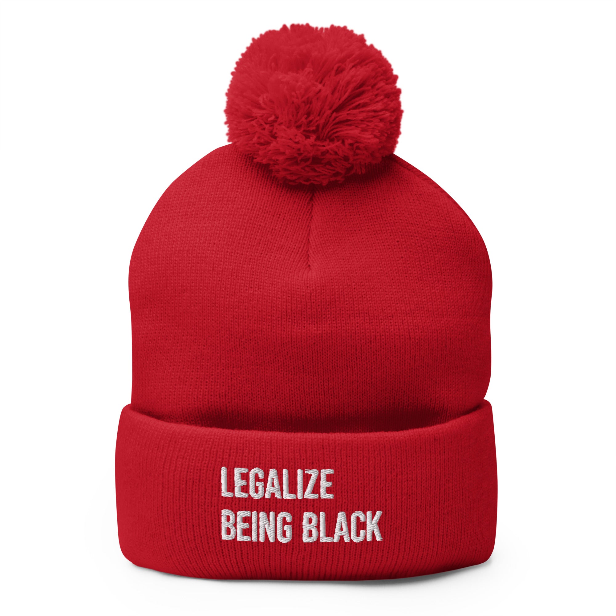 Legalize Being Black Pom-Pom Beanie