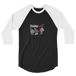 Friday Tha 13th 3/4 sleeve raglan shirt