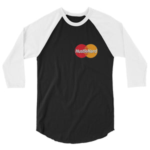 Hustle Hard 3/4 sleeve raglan shirt