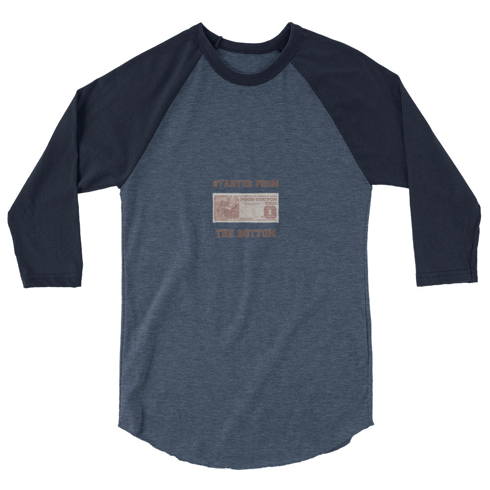 Started 3/4 sleeve raglan shirt