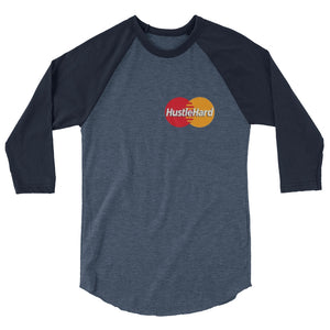 Hustle Hard 3/4 sleeve raglan shirt