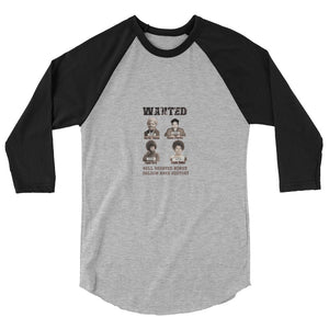 Wanted 3/4 sleeve raglan shirt