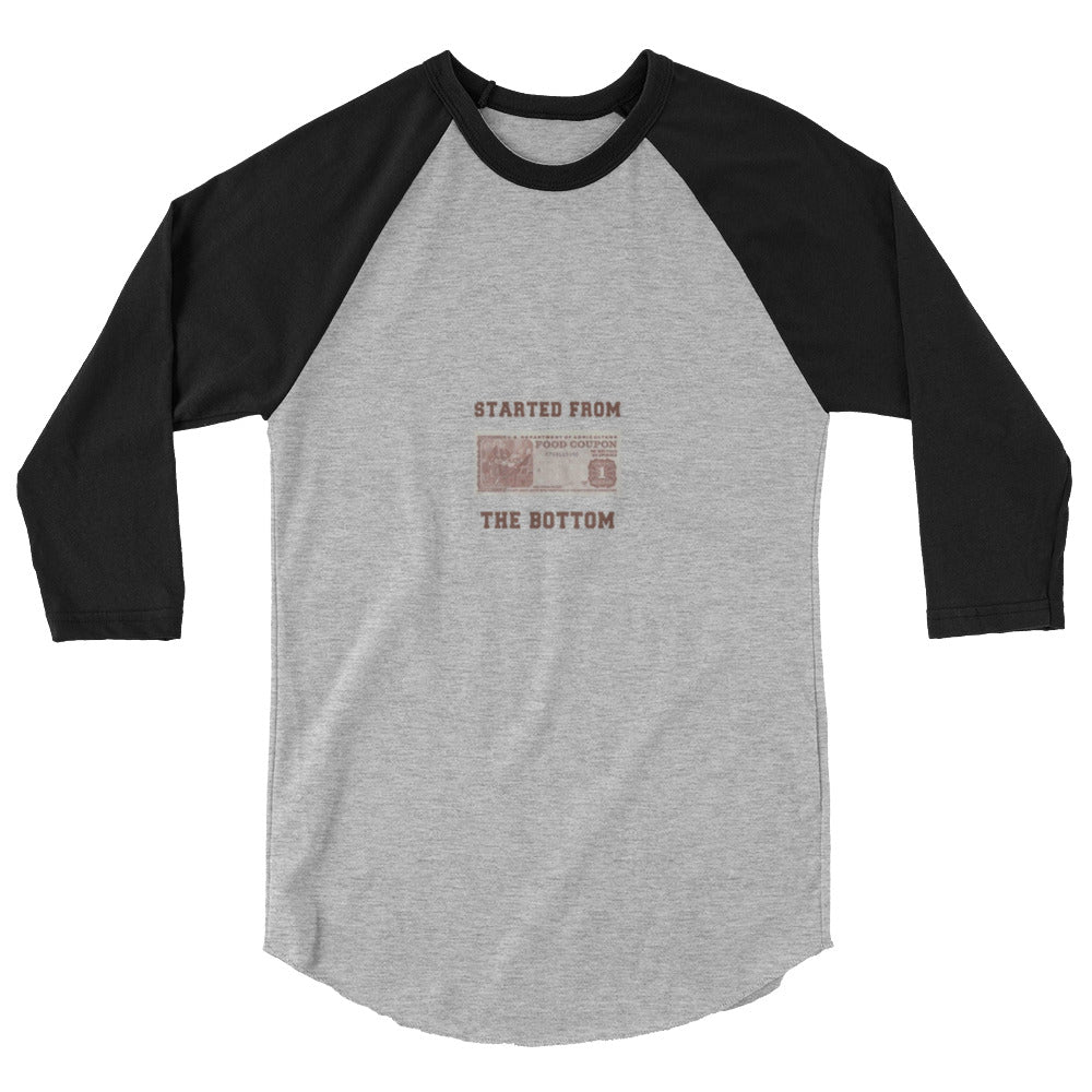 Started 3/4 sleeve raglan shirt