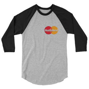 Hustle Hard 3/4 sleeve raglan shirt