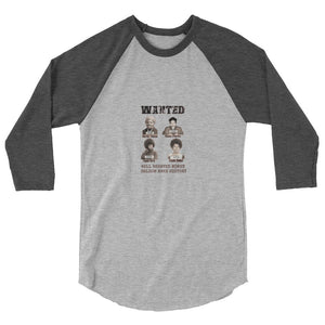 Wanted 3/4 sleeve raglan shirt