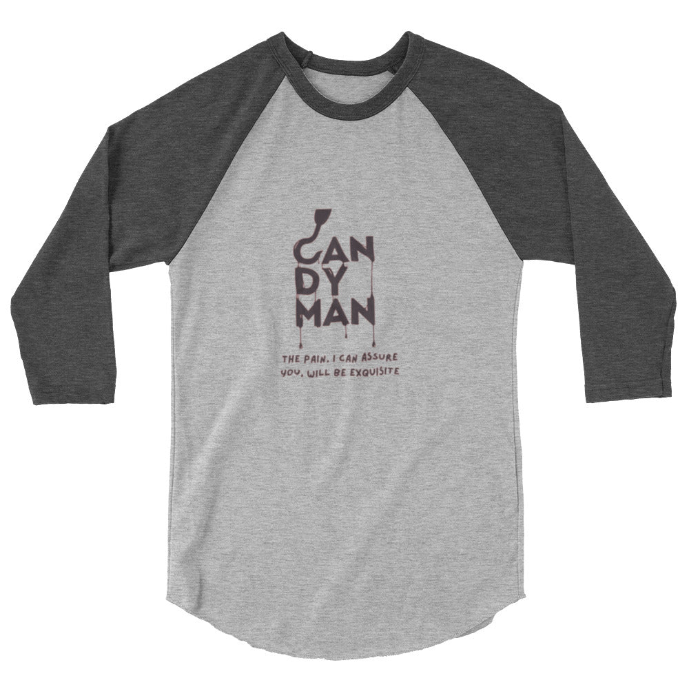 Candy Man 3/4 sleeve raglan shirt