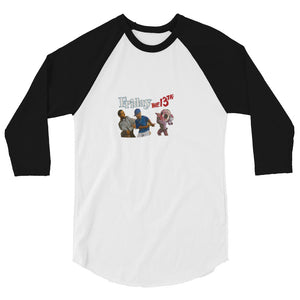 Friday Tha 13th 3/4 sleeve raglan shirt