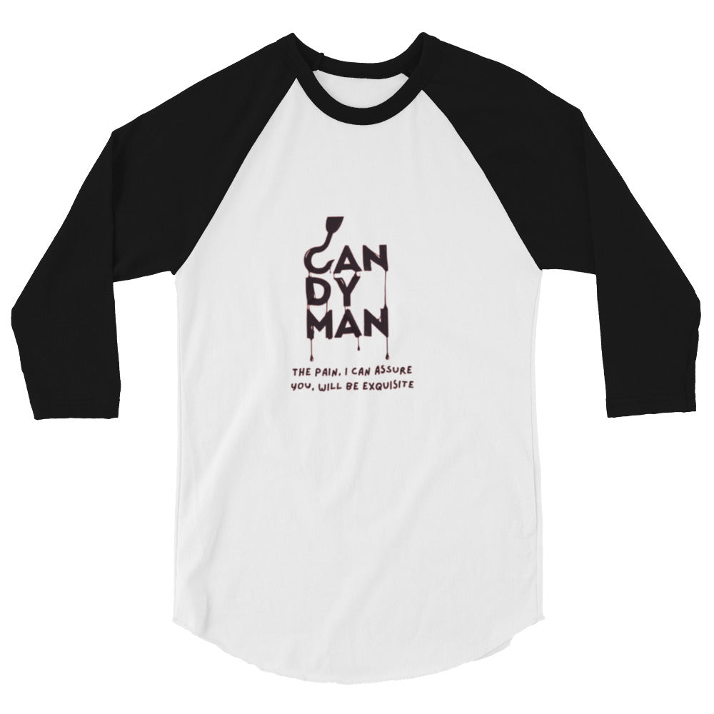 Candy Man 3/4 sleeve raglan shirt