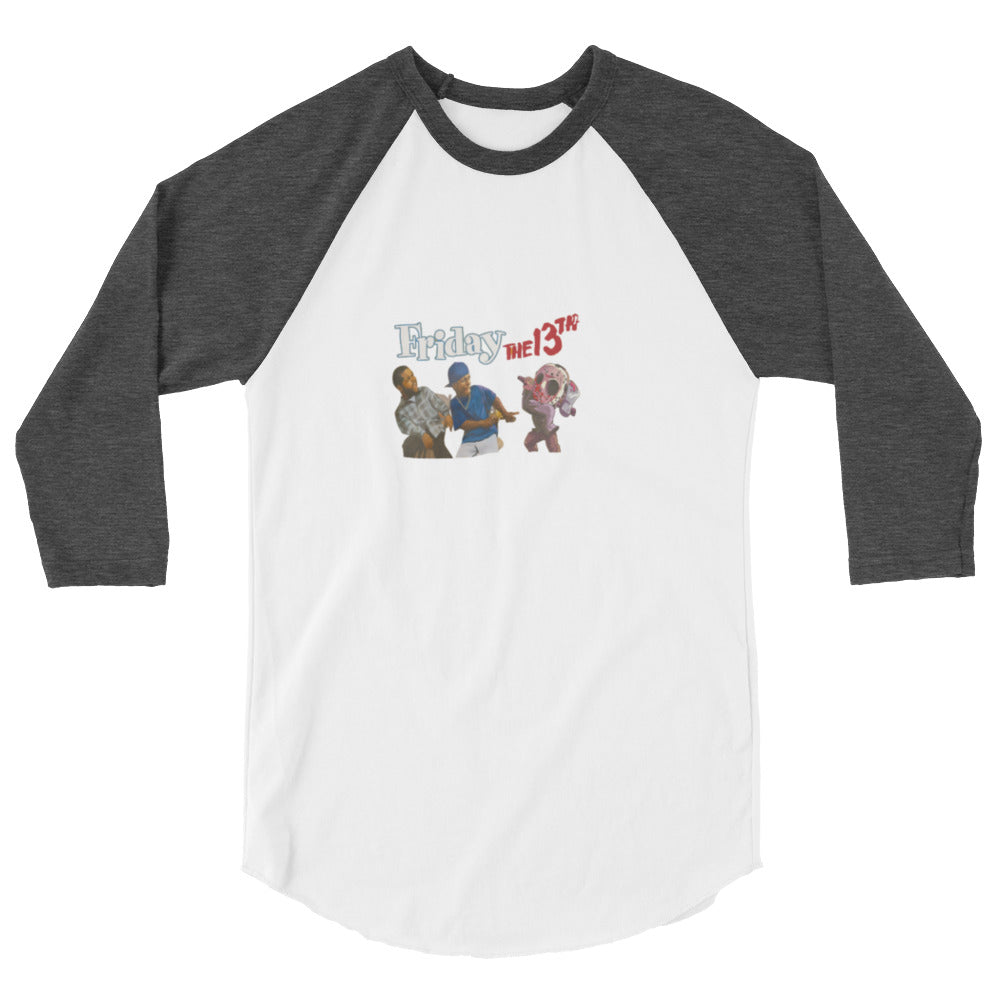 Friday Tha 13th 3/4 sleeve raglan shirt