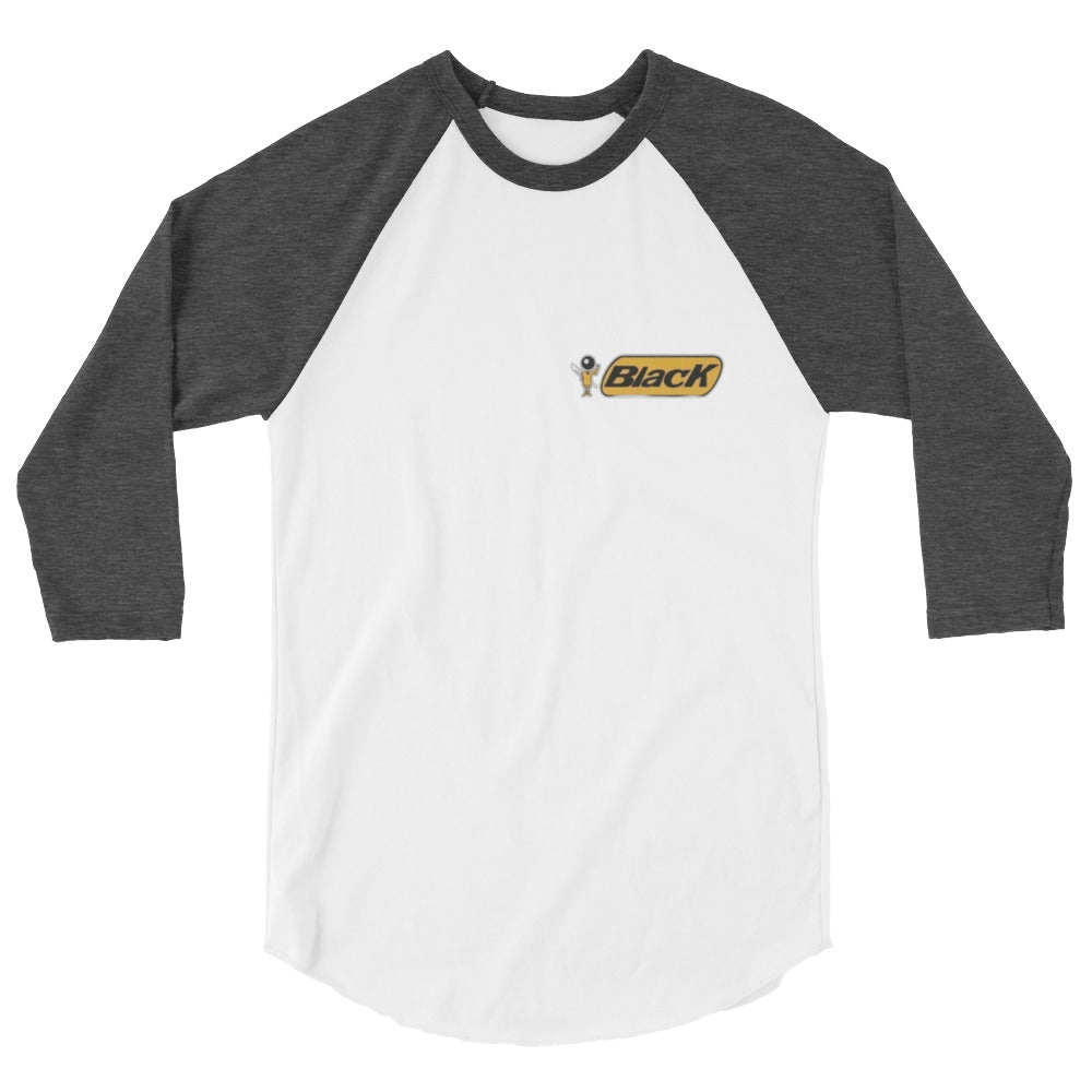 Black 3/4 sleeve raglan shirt