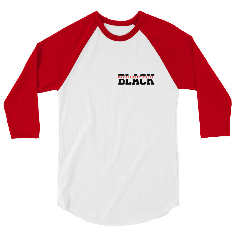 Blackk 3/4 sleeve raglan shirt