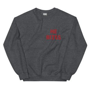 He Bites Unisex Sweatshirt