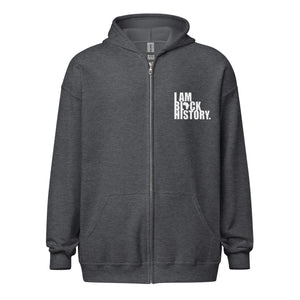 I am History Unisex heavy blend zip hoodie