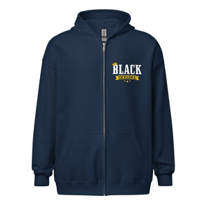 Black Excellence Unisex heavy blend zip hoodie