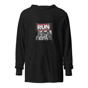 Run Hooded long-sleeve tee