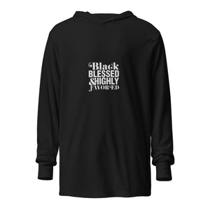 Blessed Hooded long-sleeve tee