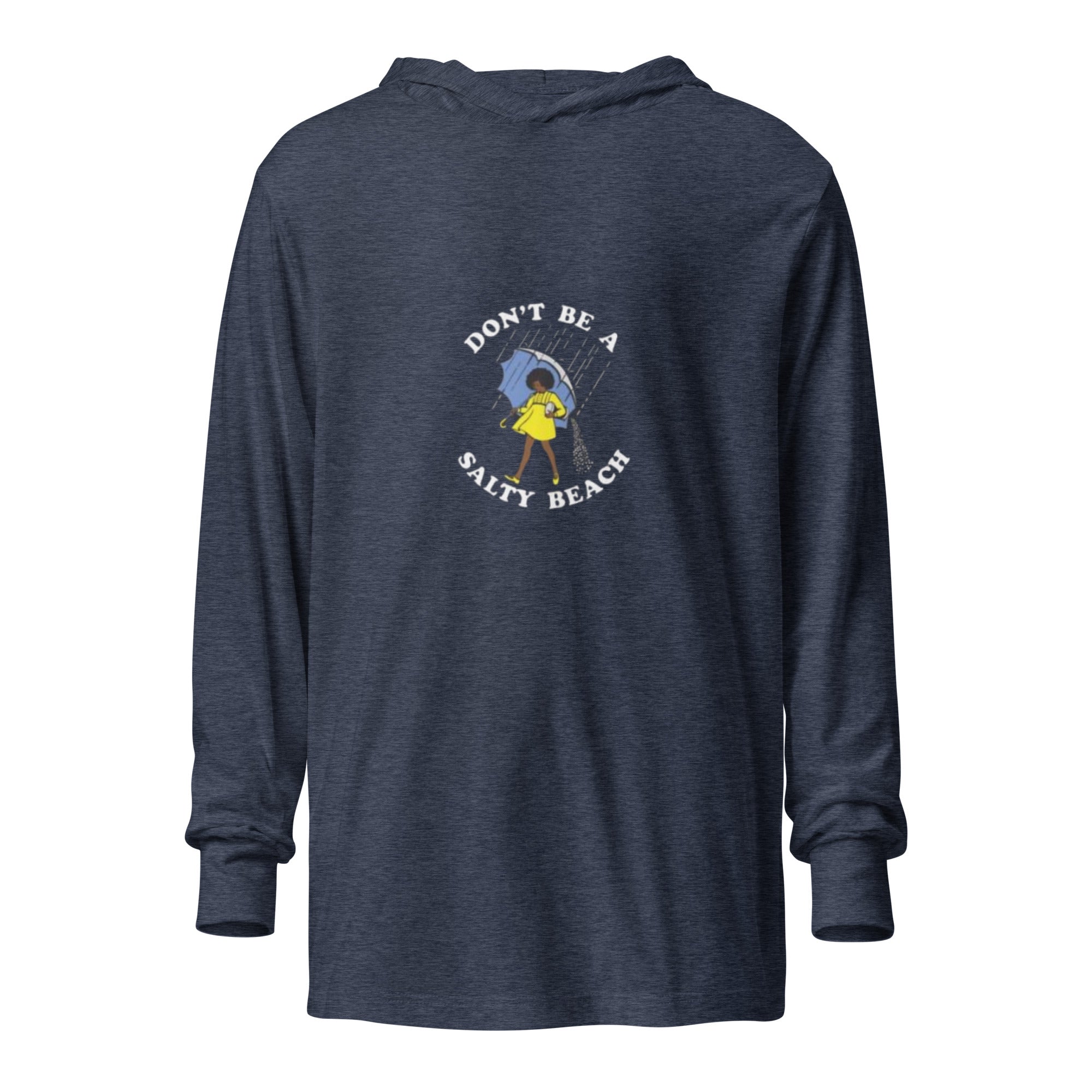 Salty Beach Hooded long-sleeve tee