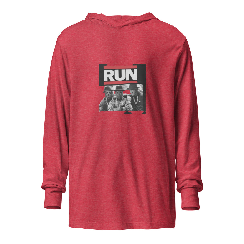 Run Hooded long-sleeve tee