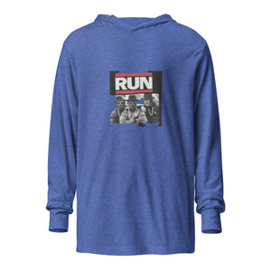 Run Hooded long-sleeve tee