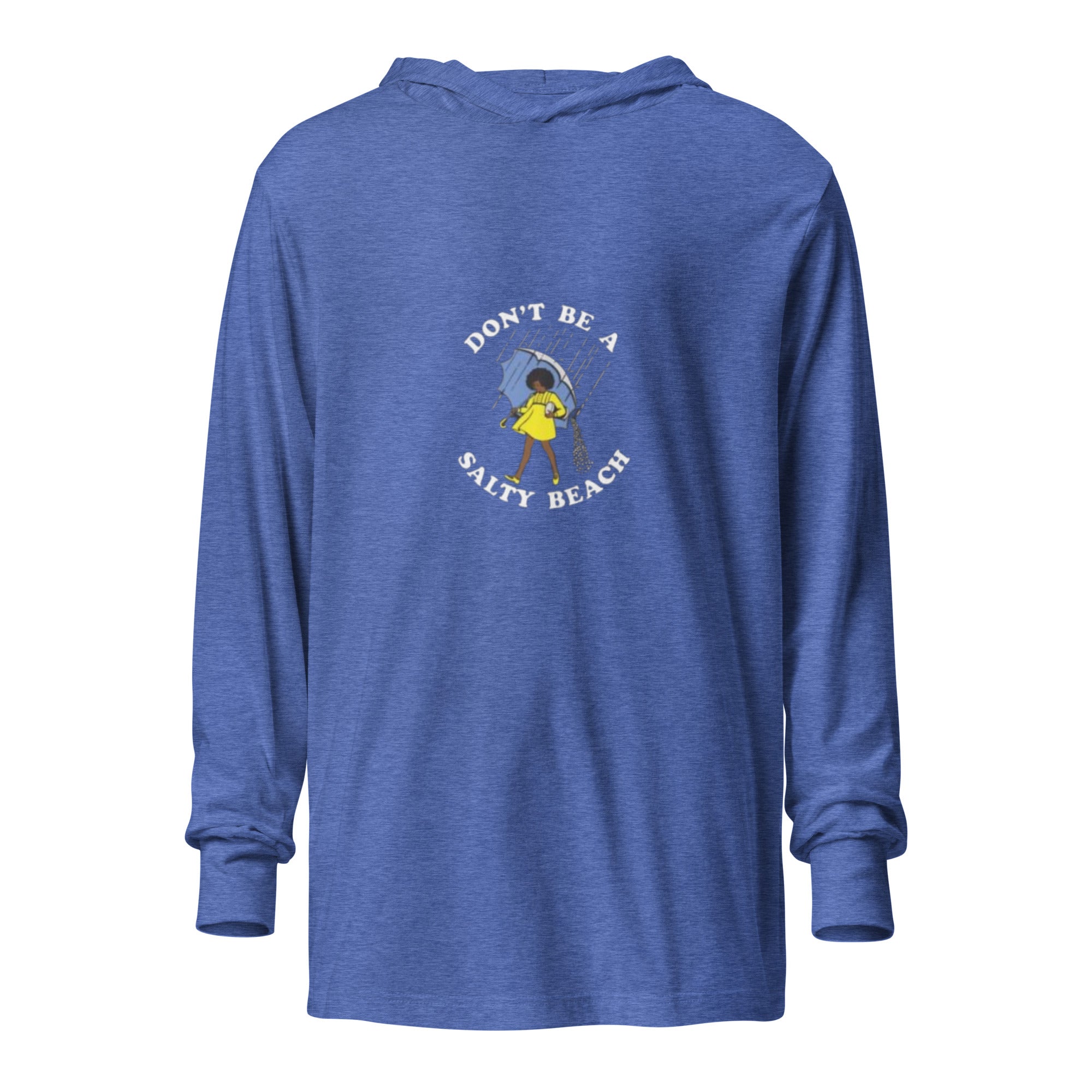 Salty Beach Hooded long-sleeve tee