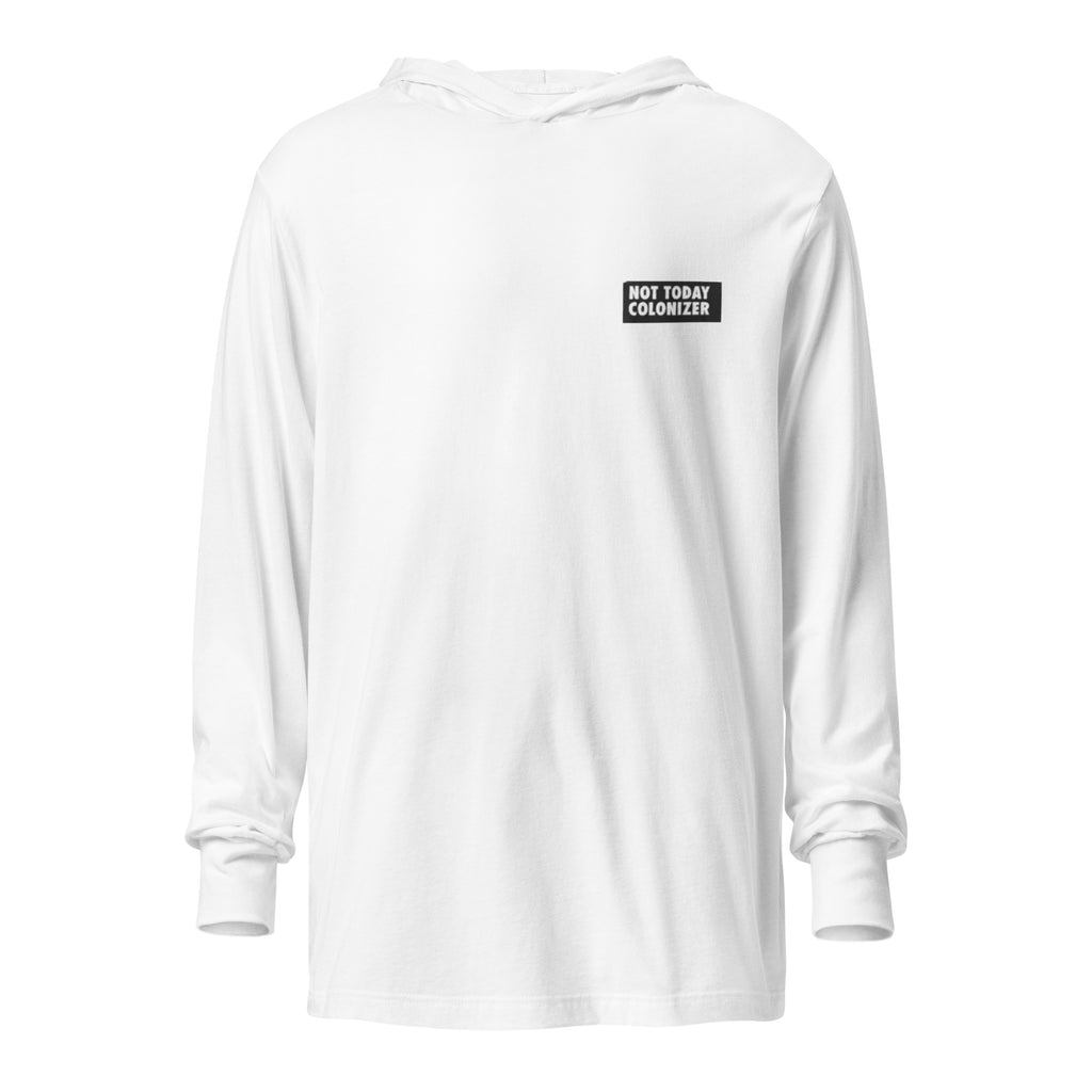 Not Today Hooded long-sleeve tee