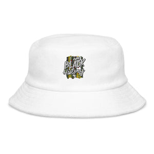 Black History Unstructured terry cloth bucket hat