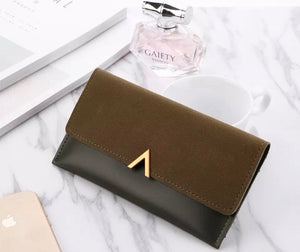 Dark Brown Leather Women Wallet