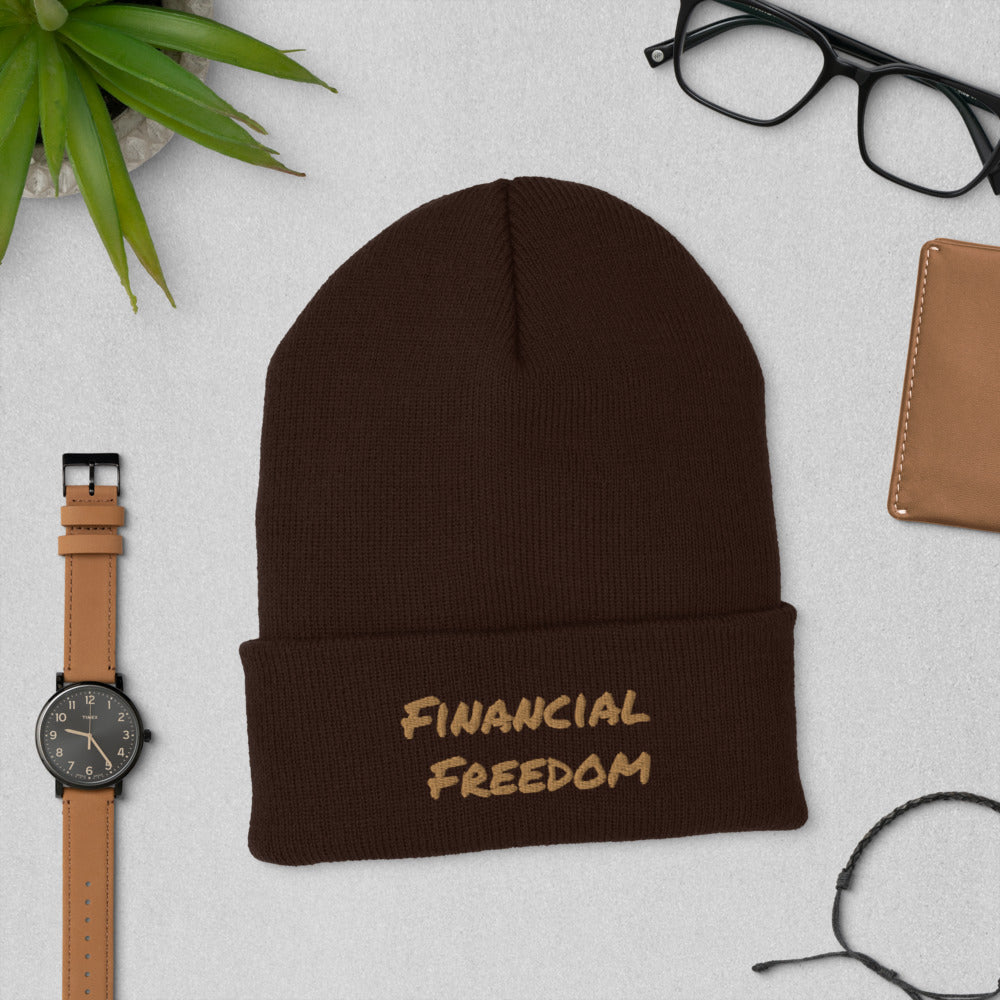 Financial Freedom Cuffed Beanie