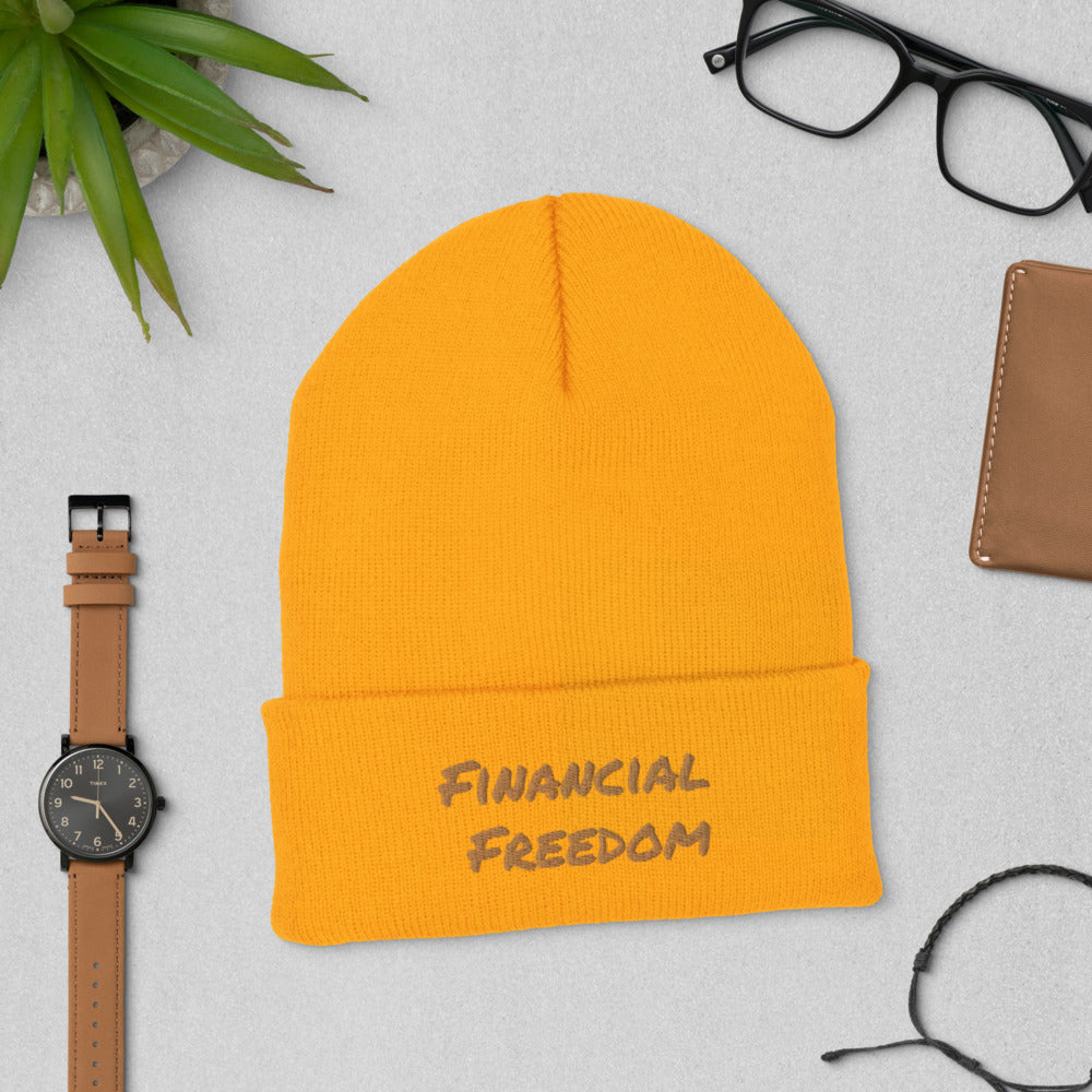 Financial Freedom Cuffed Beanie