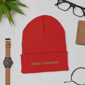 Start Business Cuffed Beanie