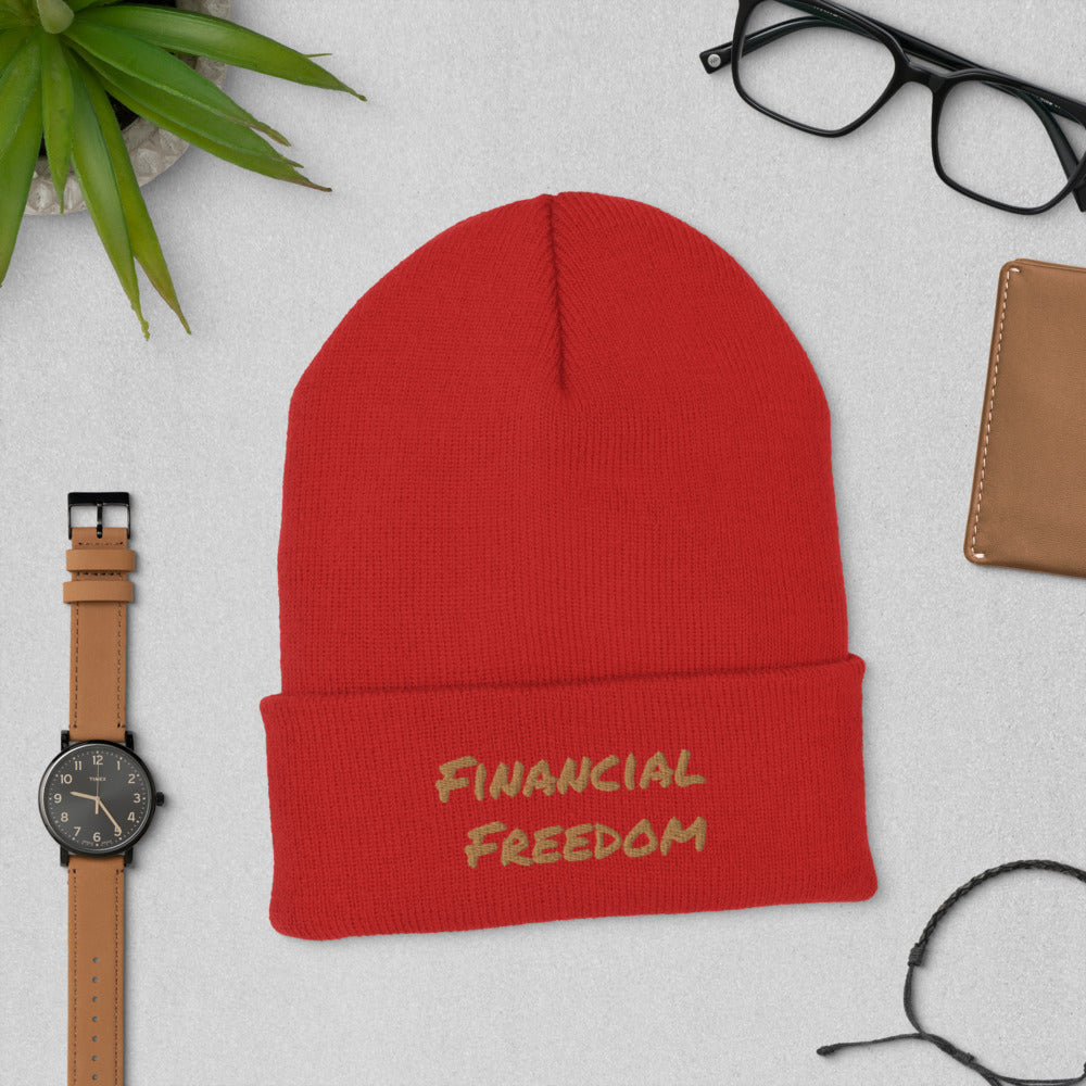 Financial Freedom Cuffed Beanie