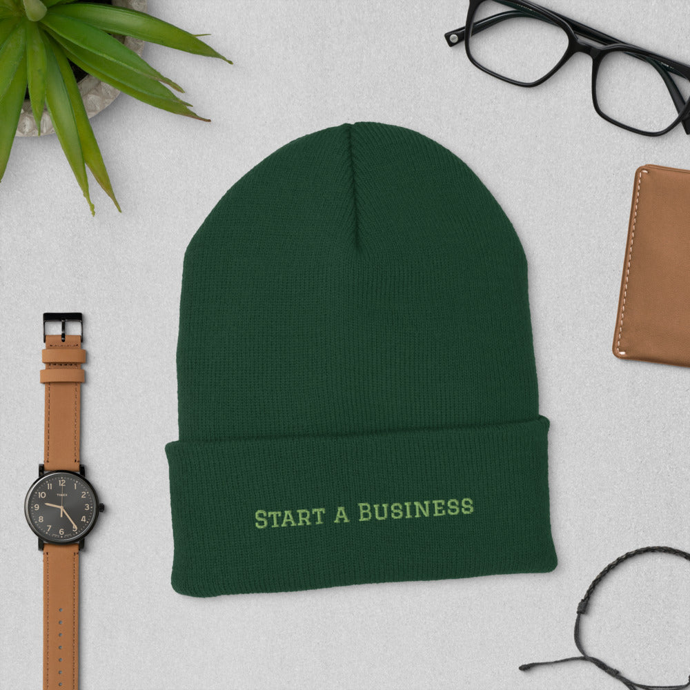 Start Business Cuffed Beanie