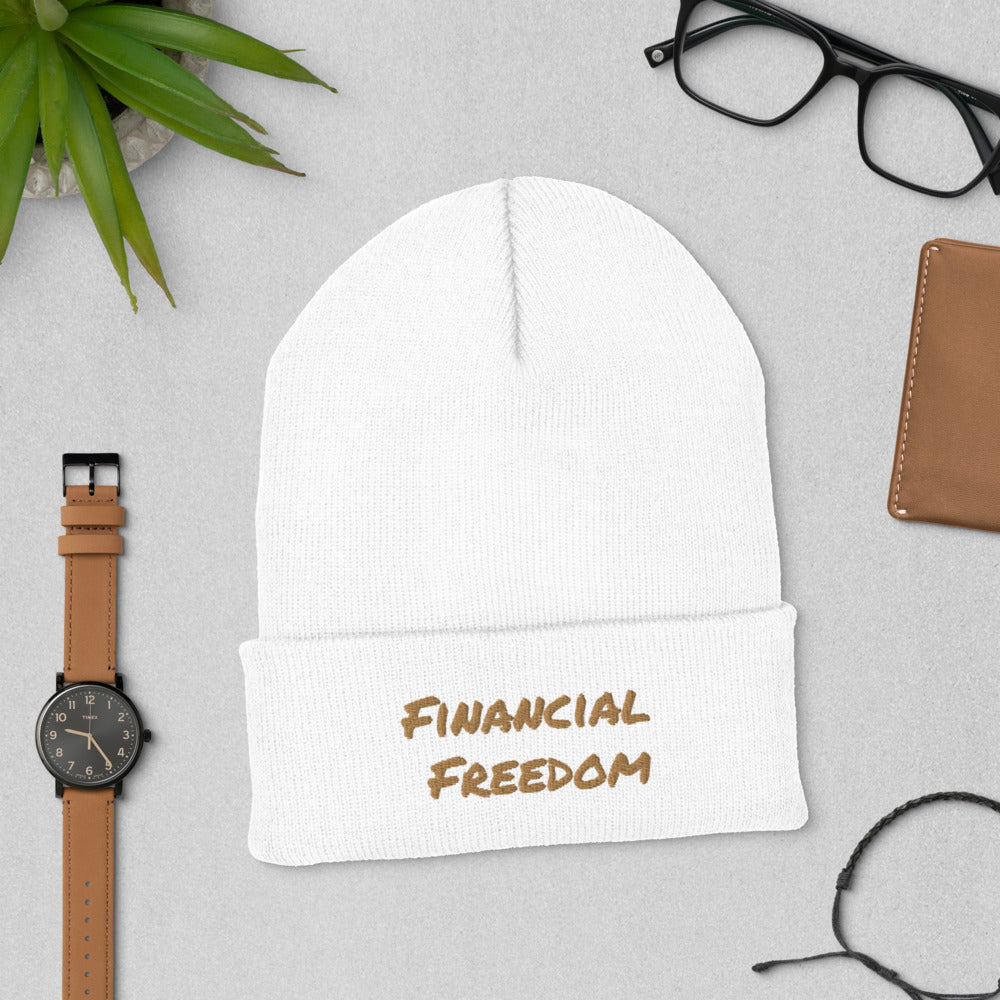 Financial Freedom Cuffed Beanie