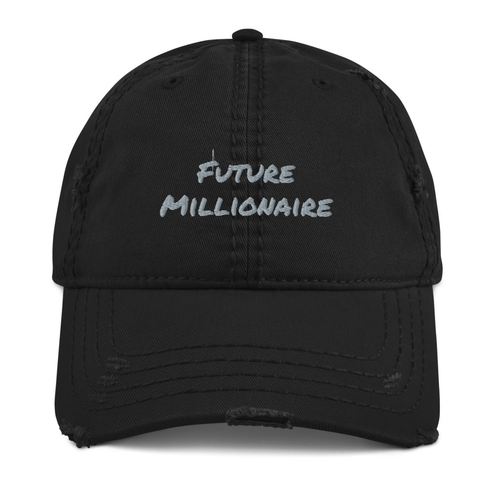 Future Millionaire Distressed Dad Hat