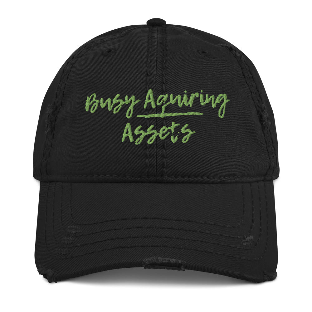Acquiring Assets Distressed Dad Hat