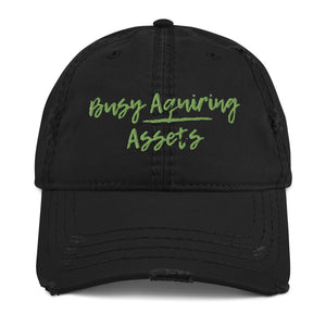 Acquiring Assets Distressed Dad Hat