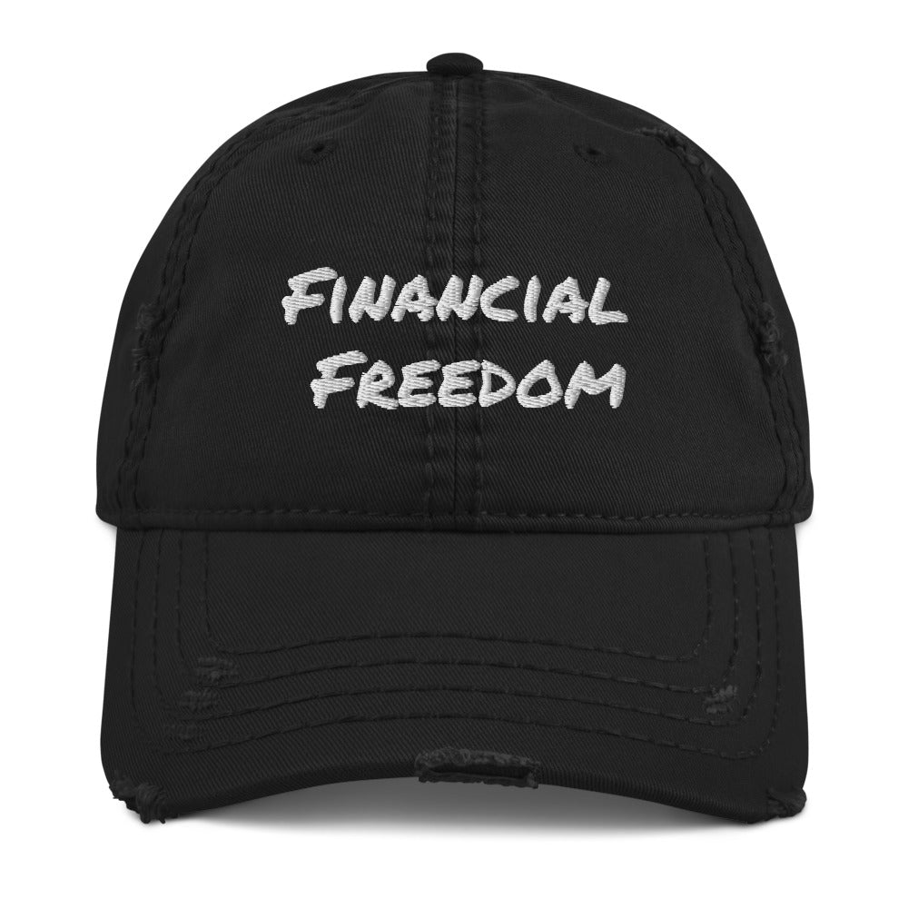 Financial Freedom Distressed Dad Hat