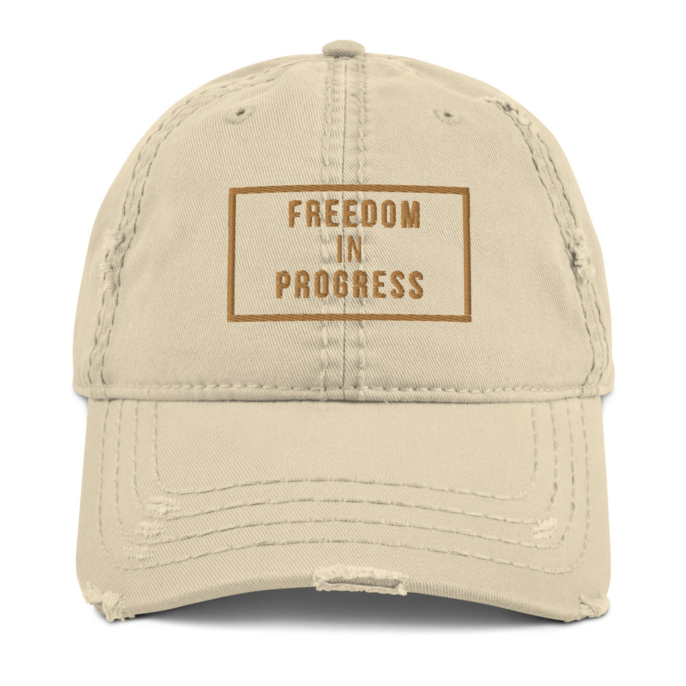 Freedom Progress Distressed Dad Hat