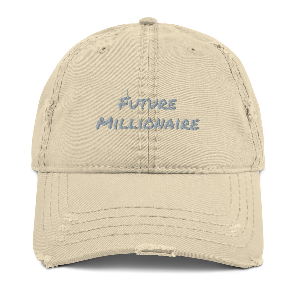 Future Millionaire Distressed Dad Hat